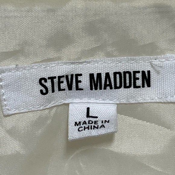 Steve Madden Ivory Faux Imitation Leather Jacket - Picture 2 of 5